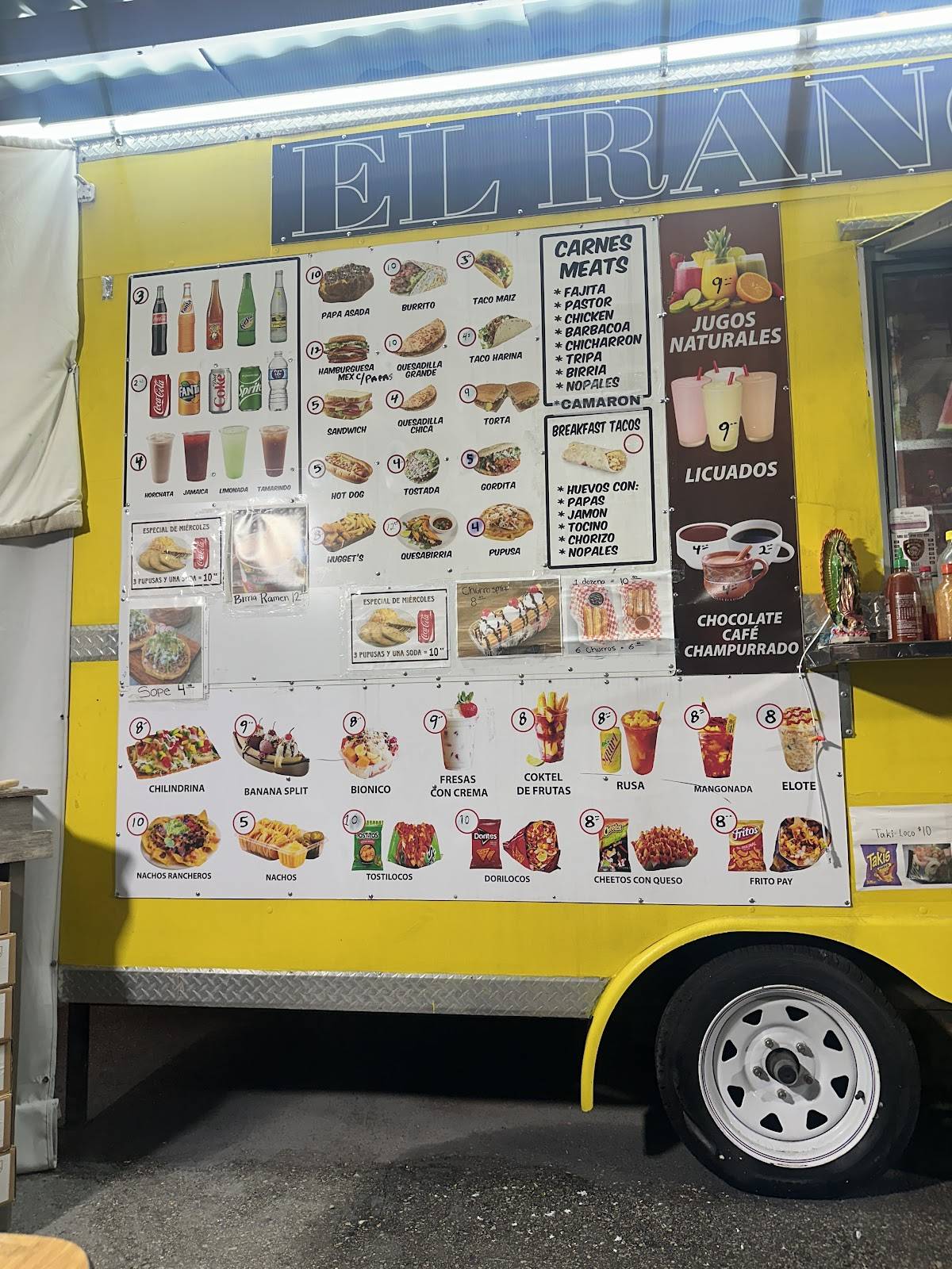 Taqueria El Rancho 1 меню