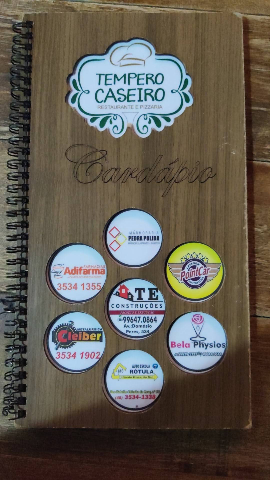 Tempero Caseiro Pizzaria меню