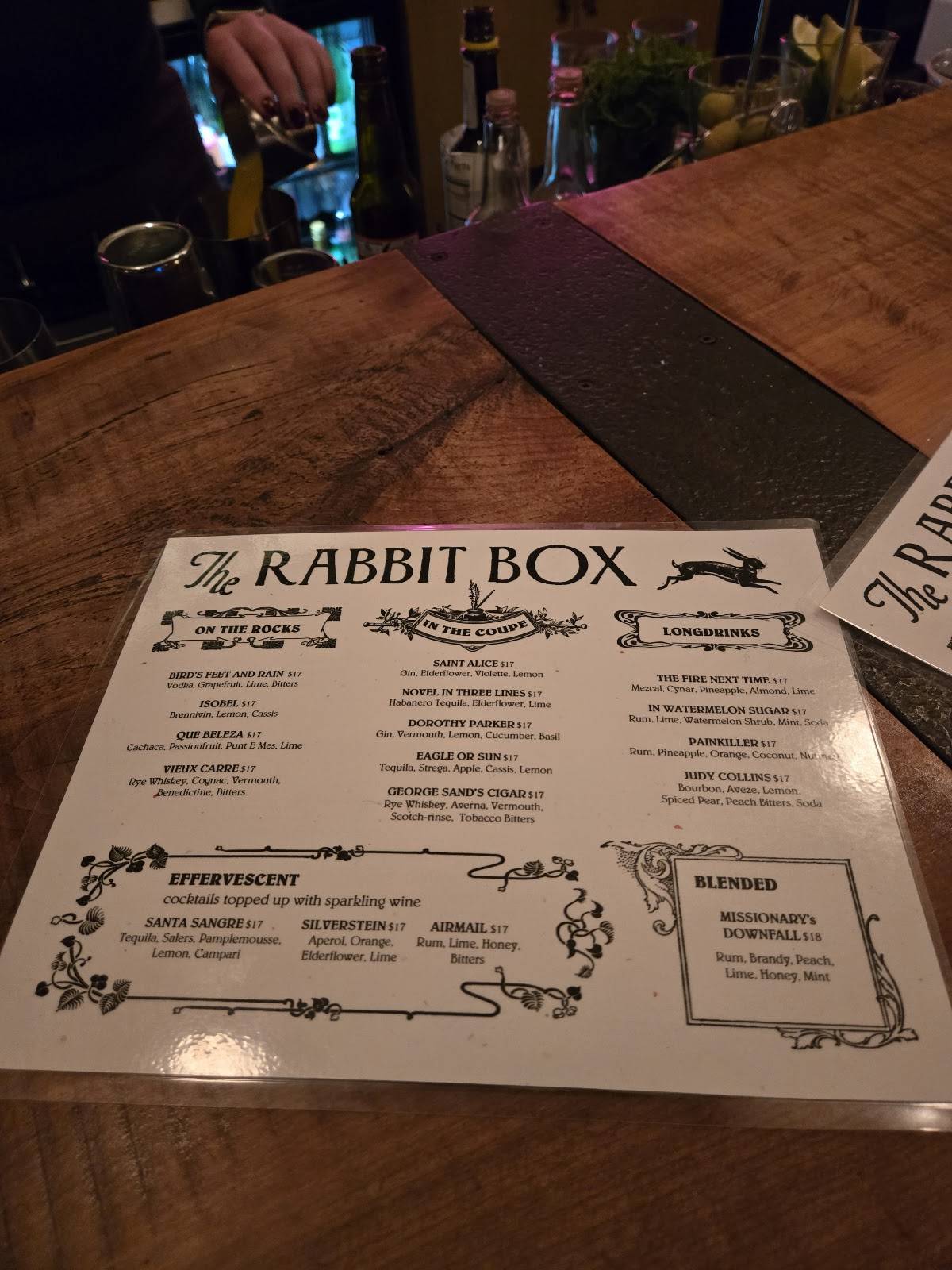 The Rabbit Box меню