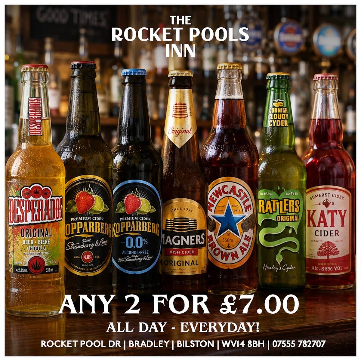 The Rocket Pools Inn меню