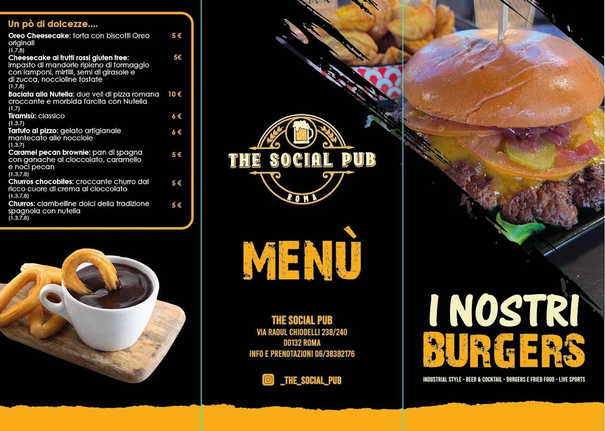 The Social Pub меню