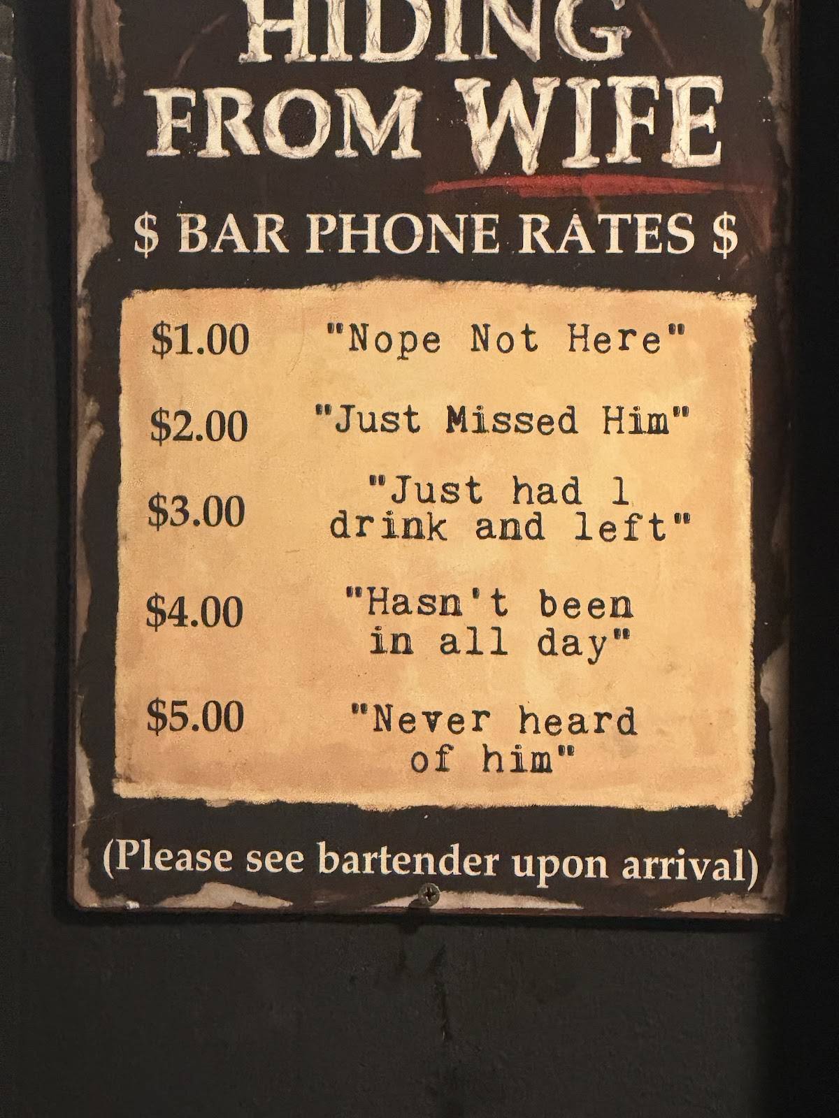 Throttles bar and grill меню
