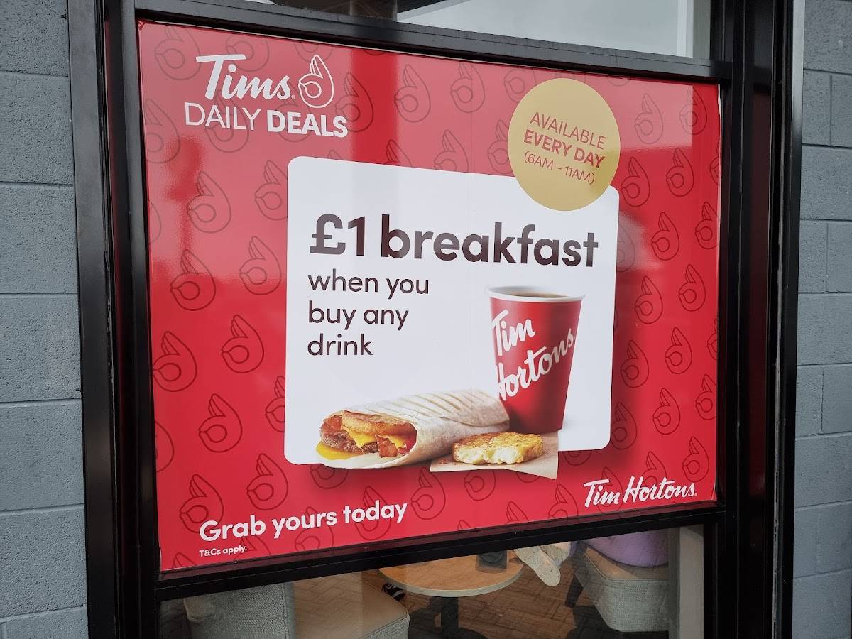 Tim Hortons меню