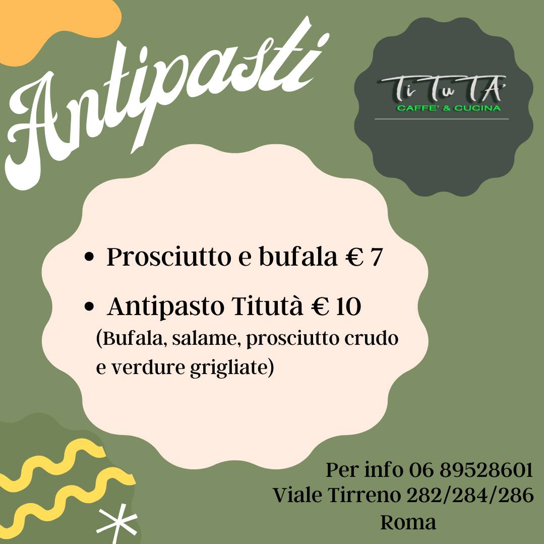 Titutà меню