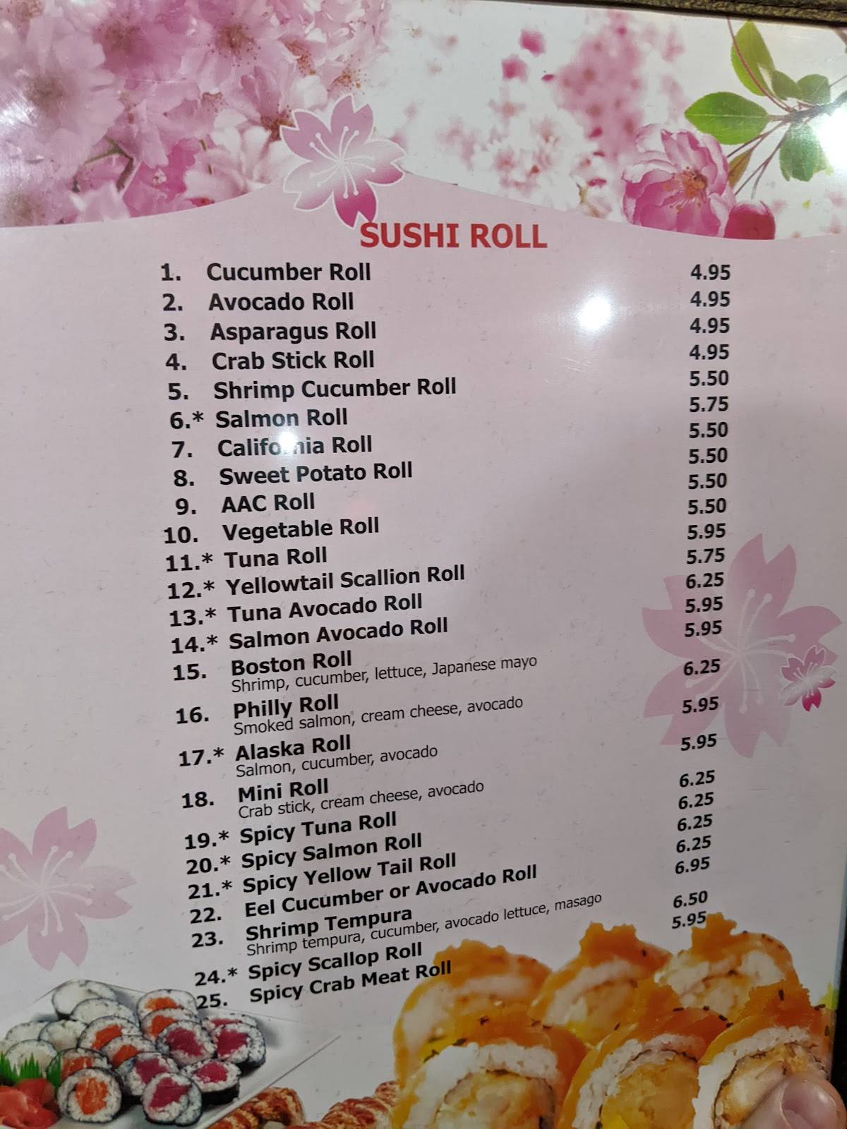 Tomo Japanese Restaurant Sushi • Hibachi меню