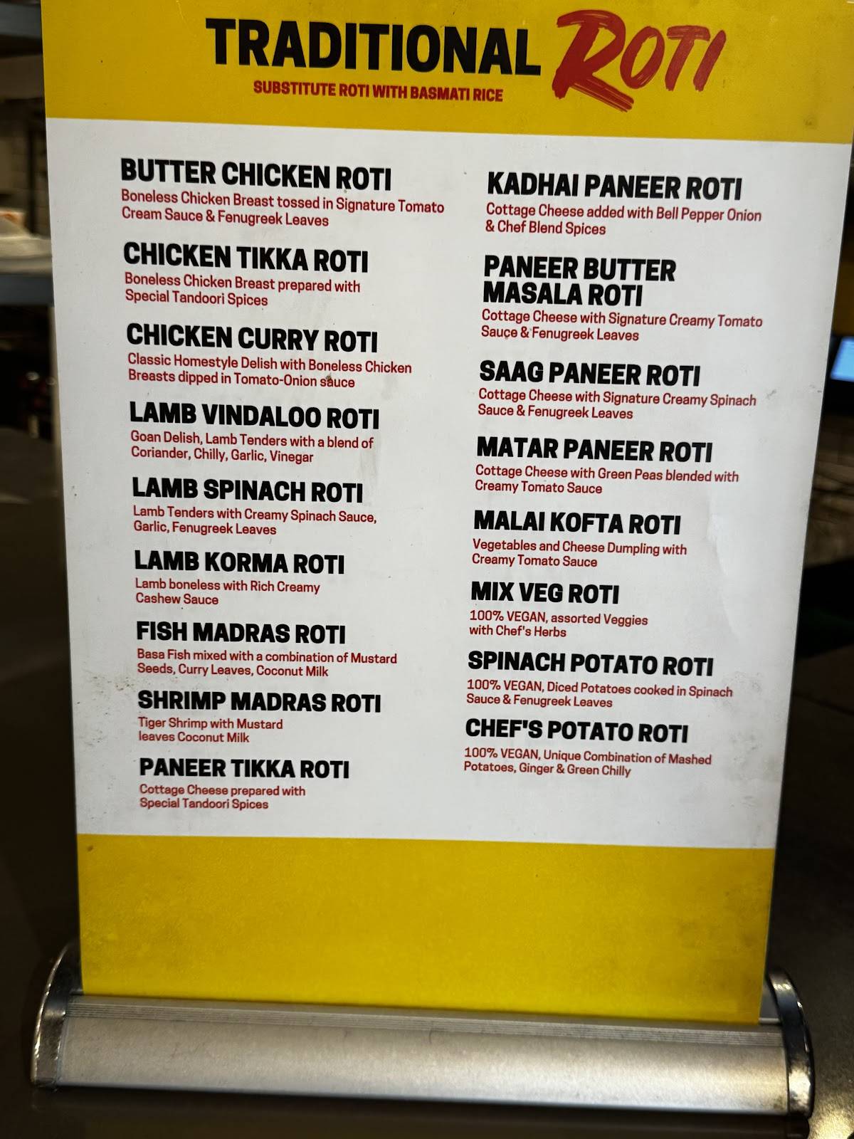 My Roti Place/My Dosa Place-Toronto меню