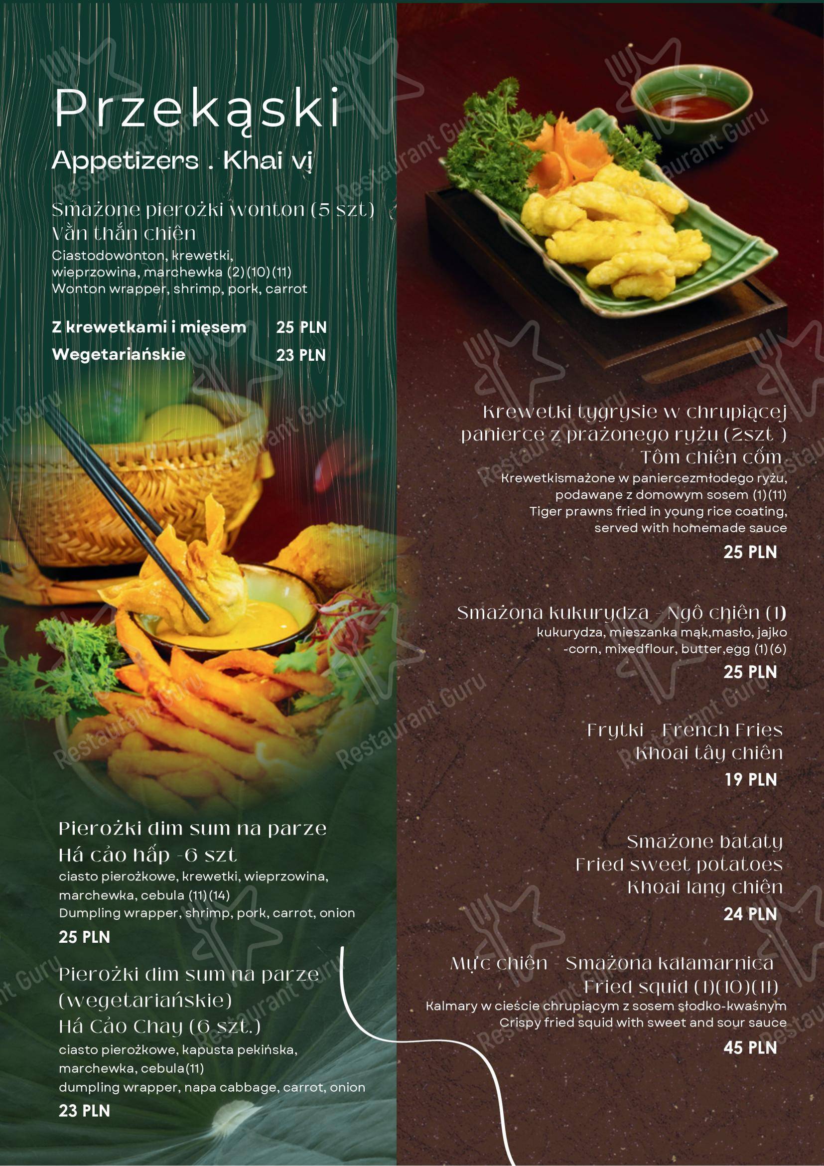Viet Rice Essence - Restauracja Wietnamska Bemowo в Варшаве - Меню