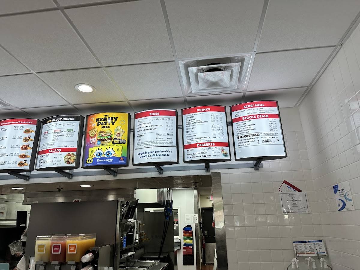 Wendy's меню
