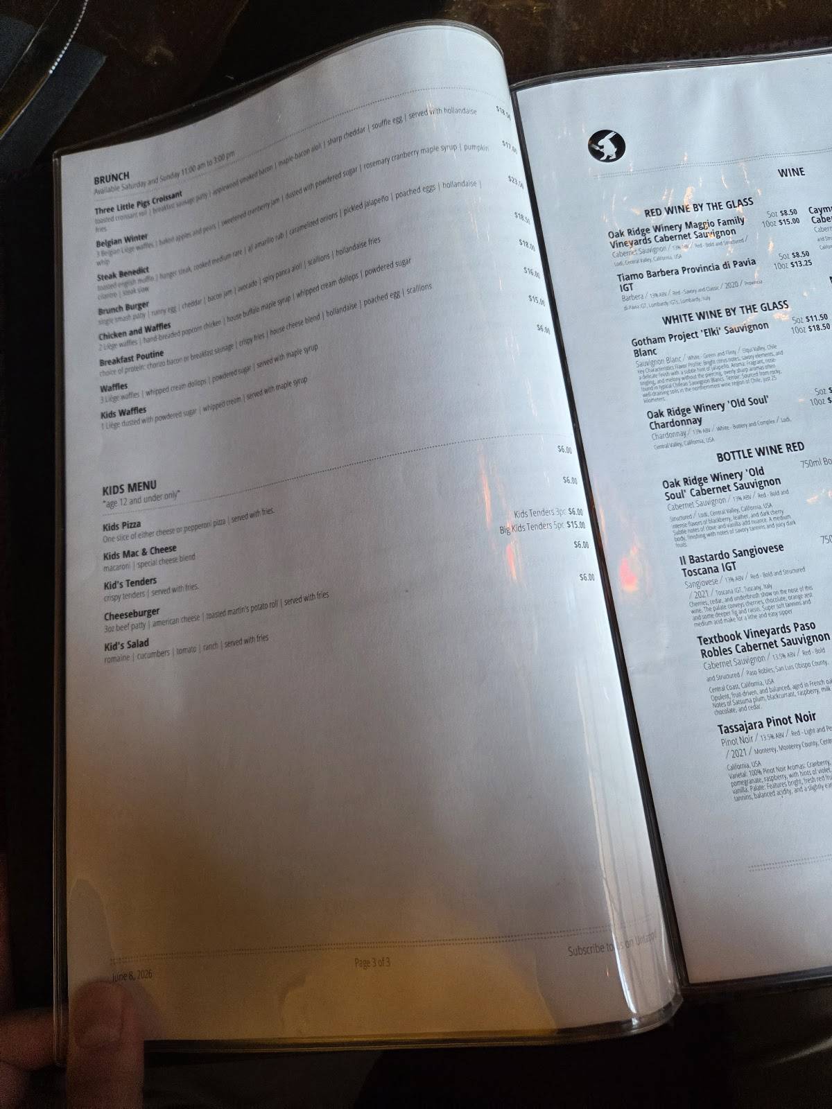 White Rabbit Gastropub меню