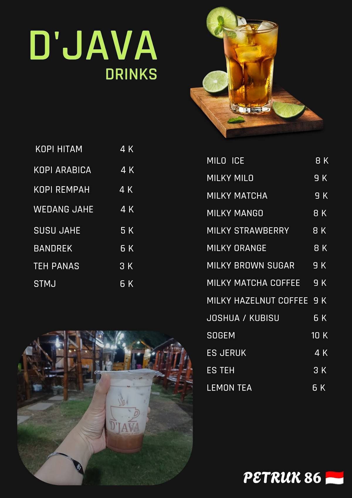 Wikas D'Java меню