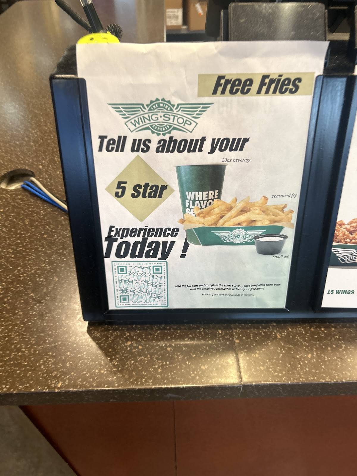 Wingstop меню