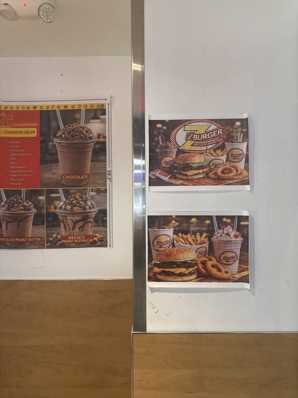 Z Burger меню
