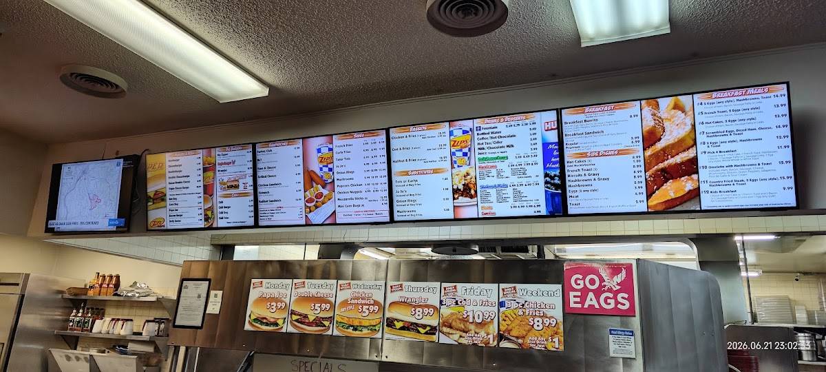 Zip's Drive-In - Cheney меню