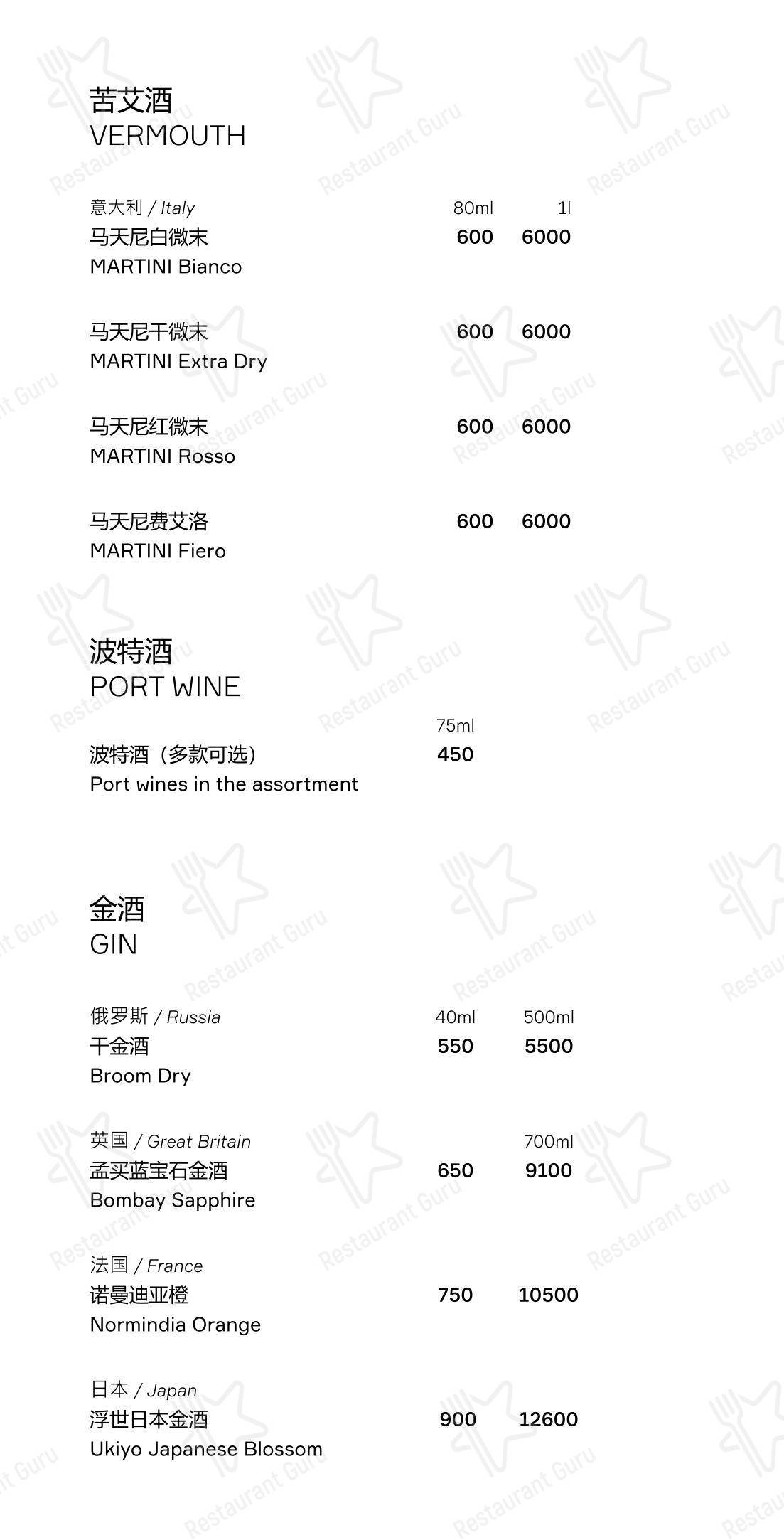 Меню ресторана Zuma - Dinner Menu