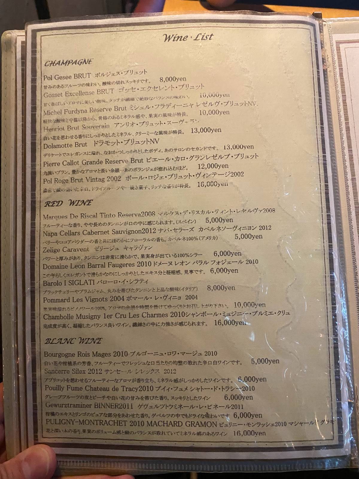 bar Ripple меню