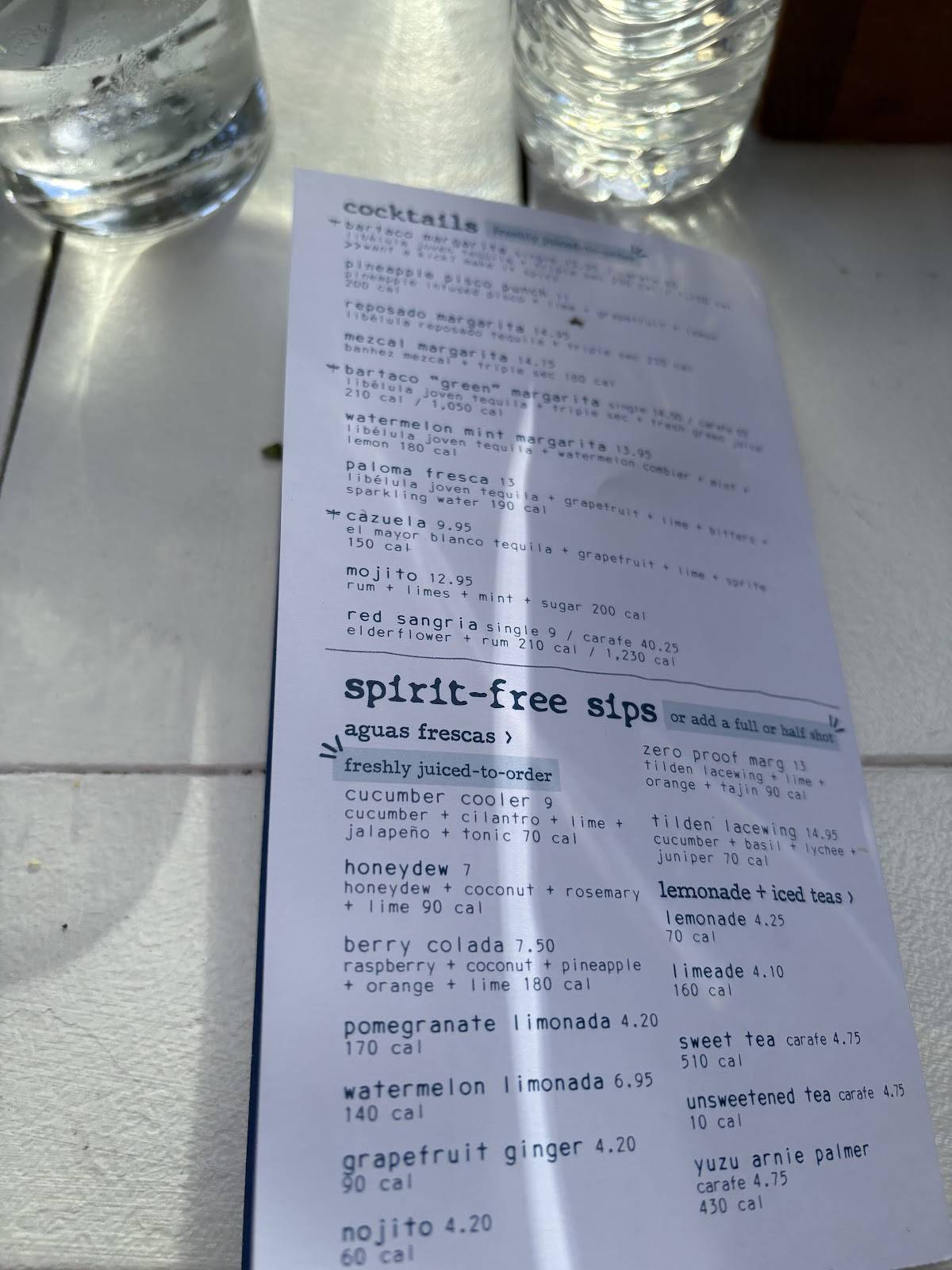 bartaco меню