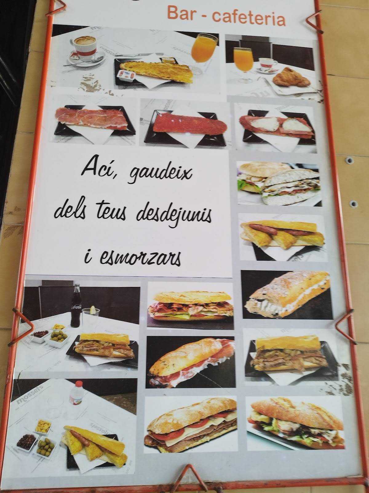 cafeteria Mossets меню