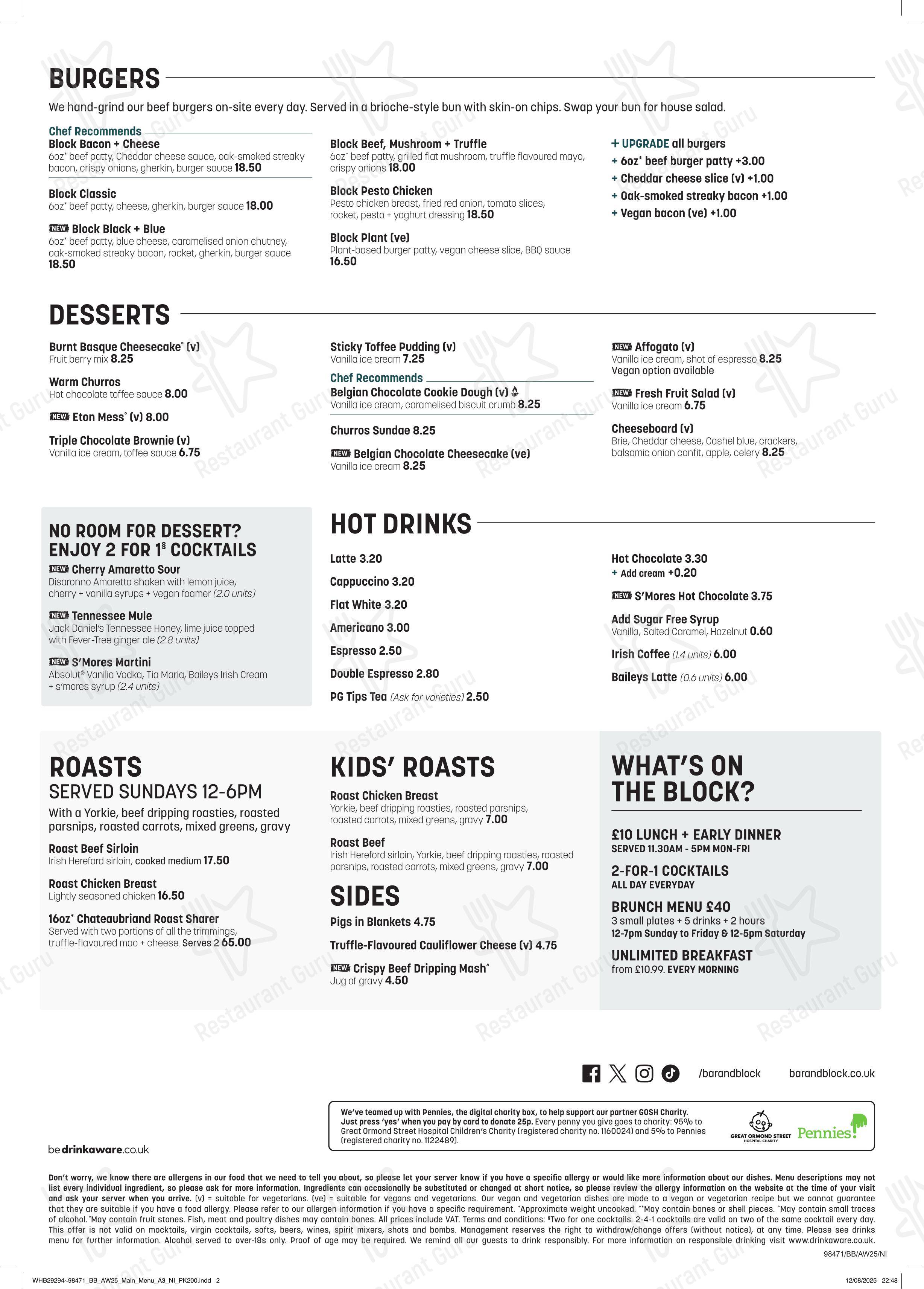 Bar + Block Steakhouse Belfast в Белфасте - Детское