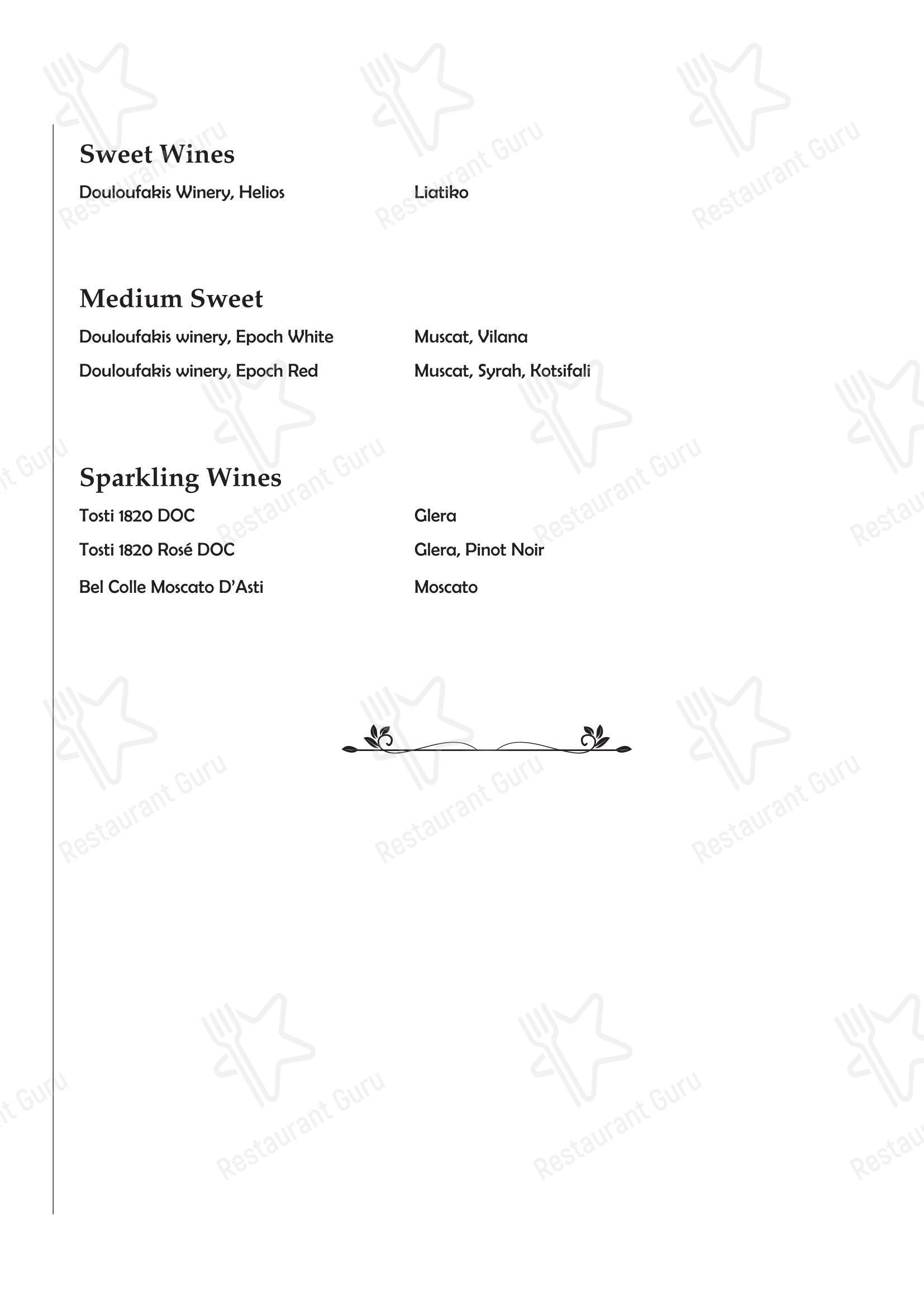 Меню ресторана Beachcomber Bar Restaurant Stalis - Takeaway Menu