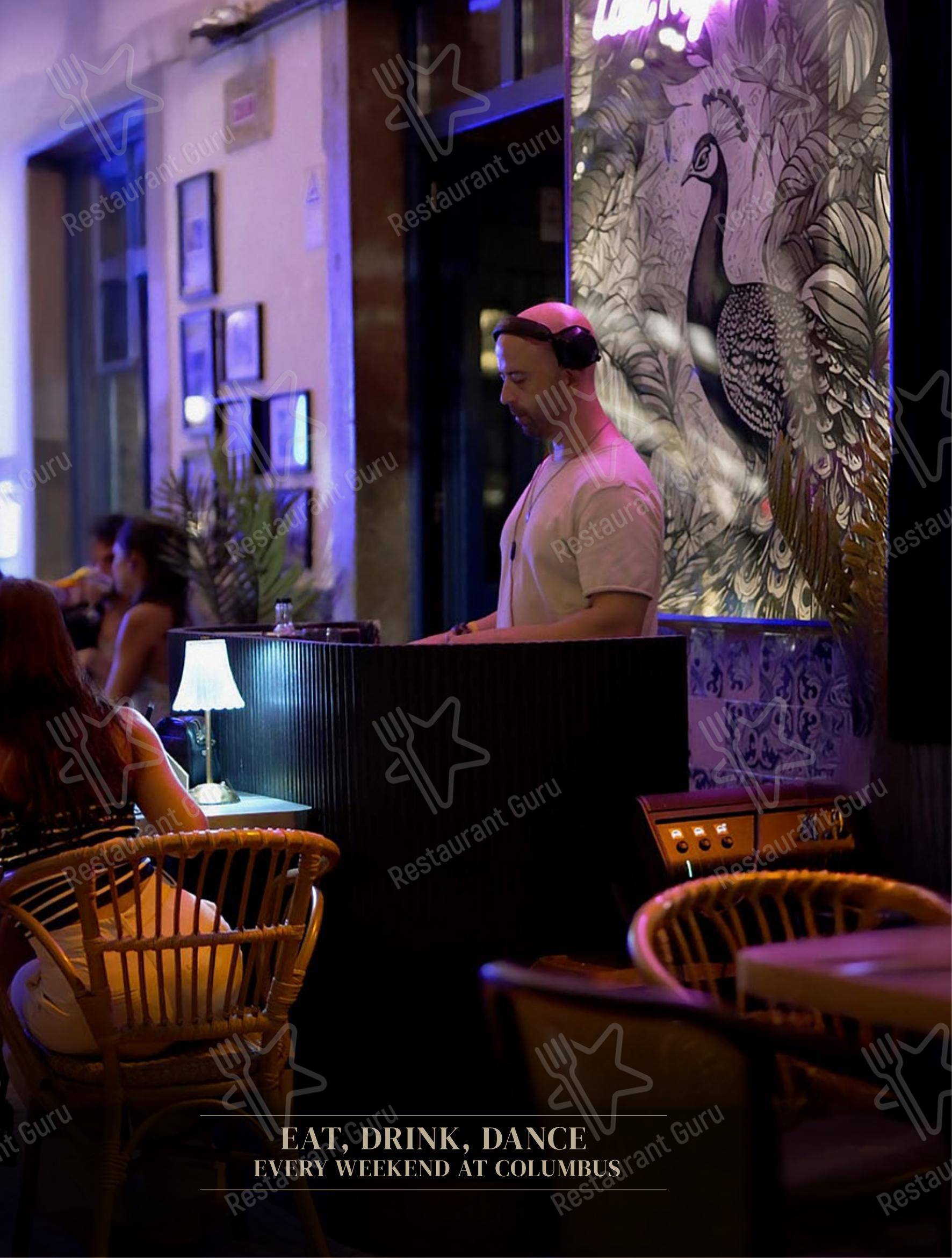 Меню ресторана Columbus Culinary Bar - Меню