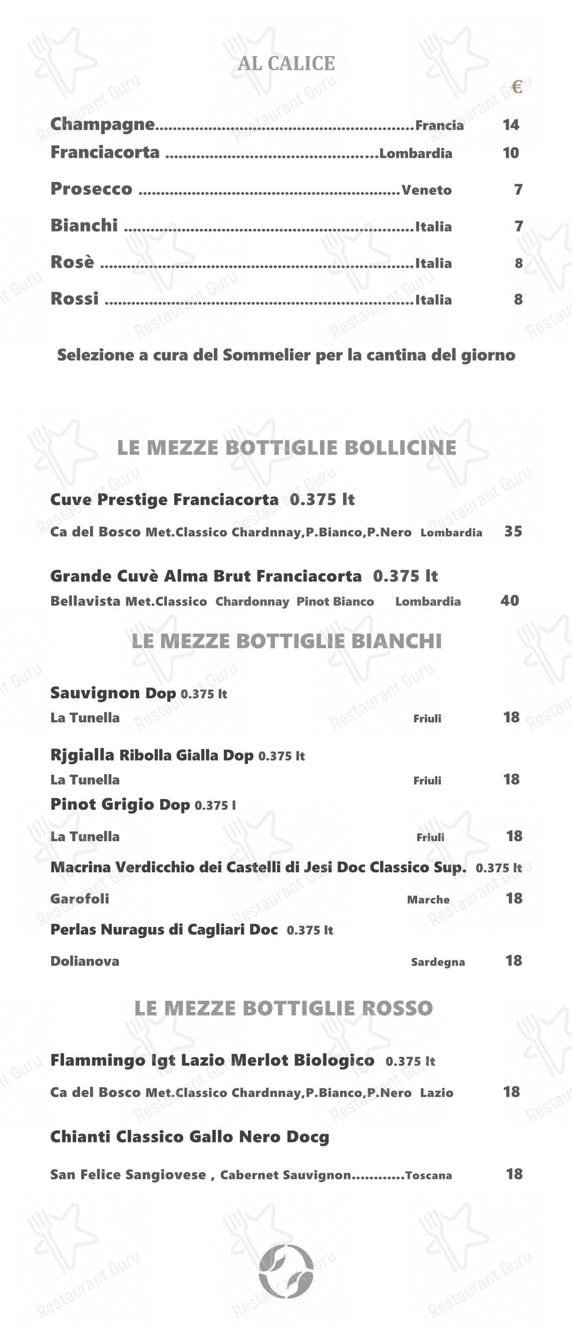 Меню ресторана Ristorante Crab - Меню