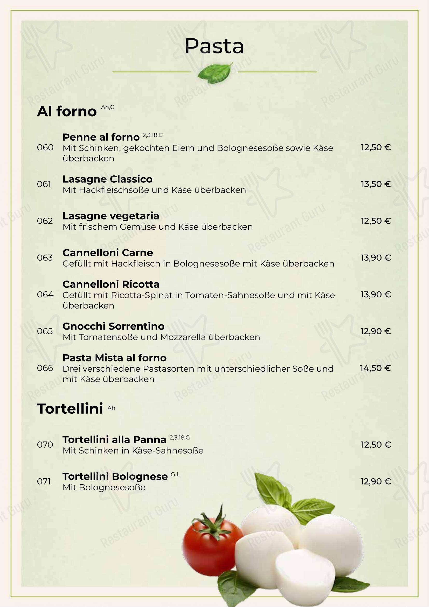 Posto Bello Ristorante в Рёдермарке - Меню напитков