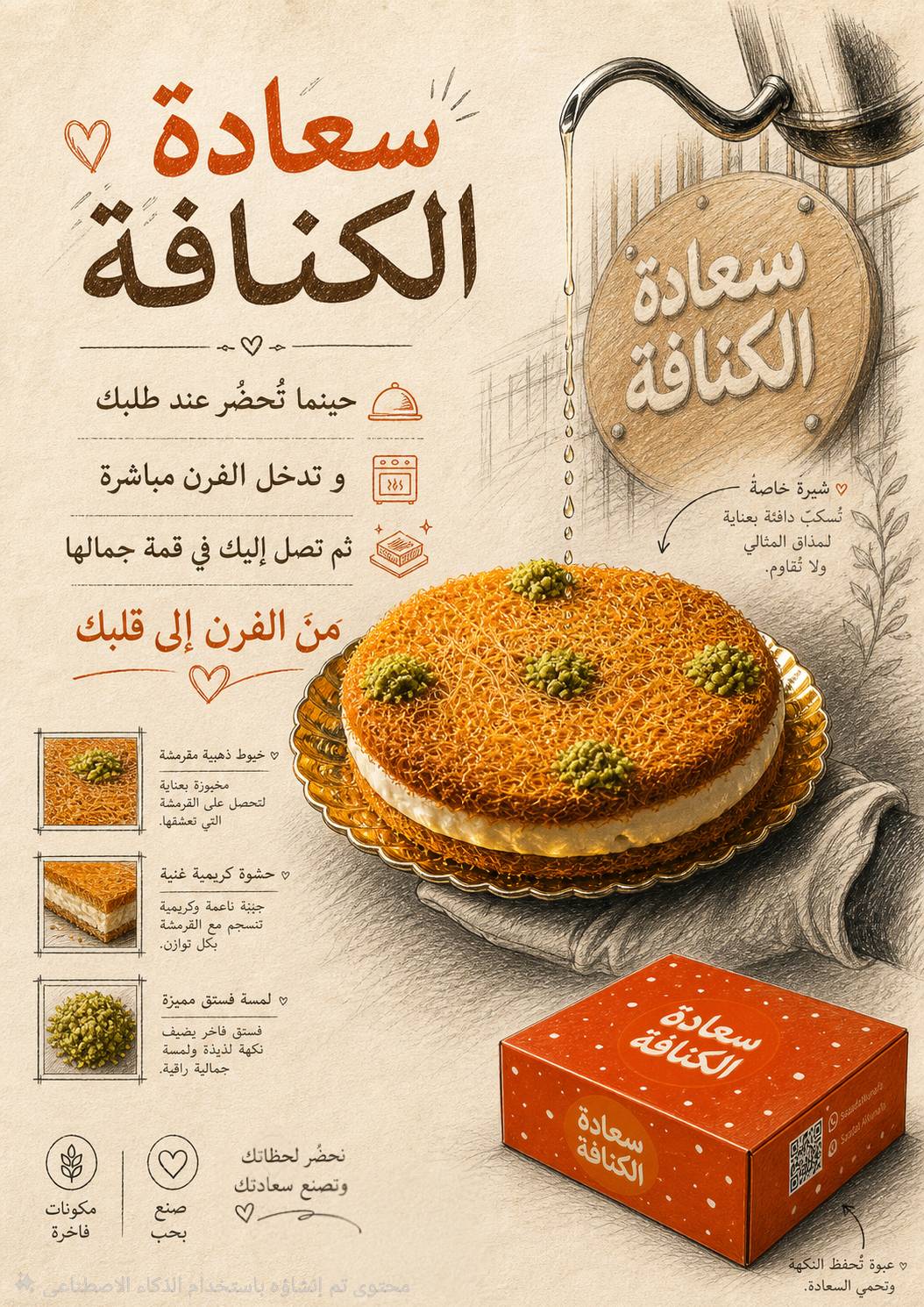 سعادة الكنافة меню