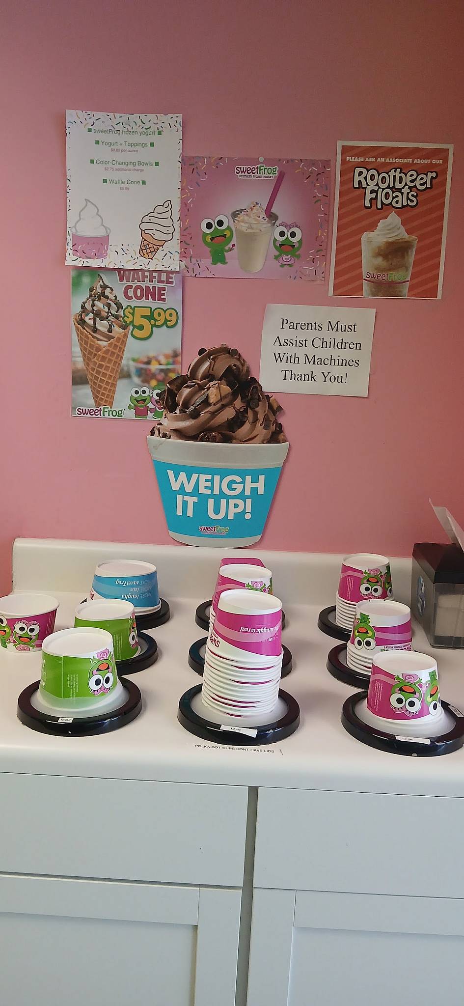 sweetFrog меню