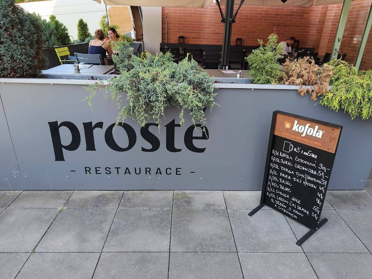 prostē Restaurace меню