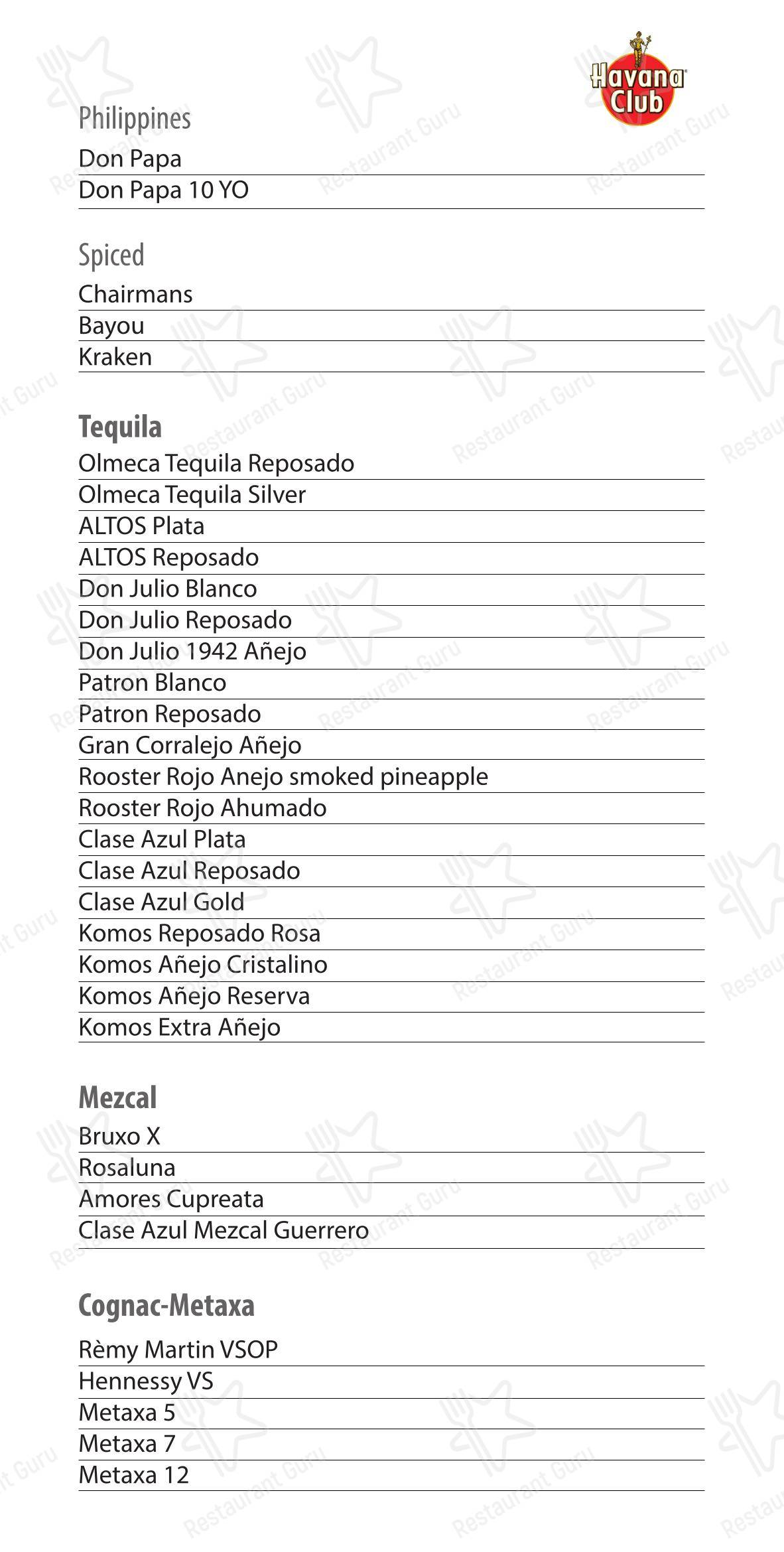 Beachcomber Bar Restaurant Stalis в Сталиде - At Home Catering Menu