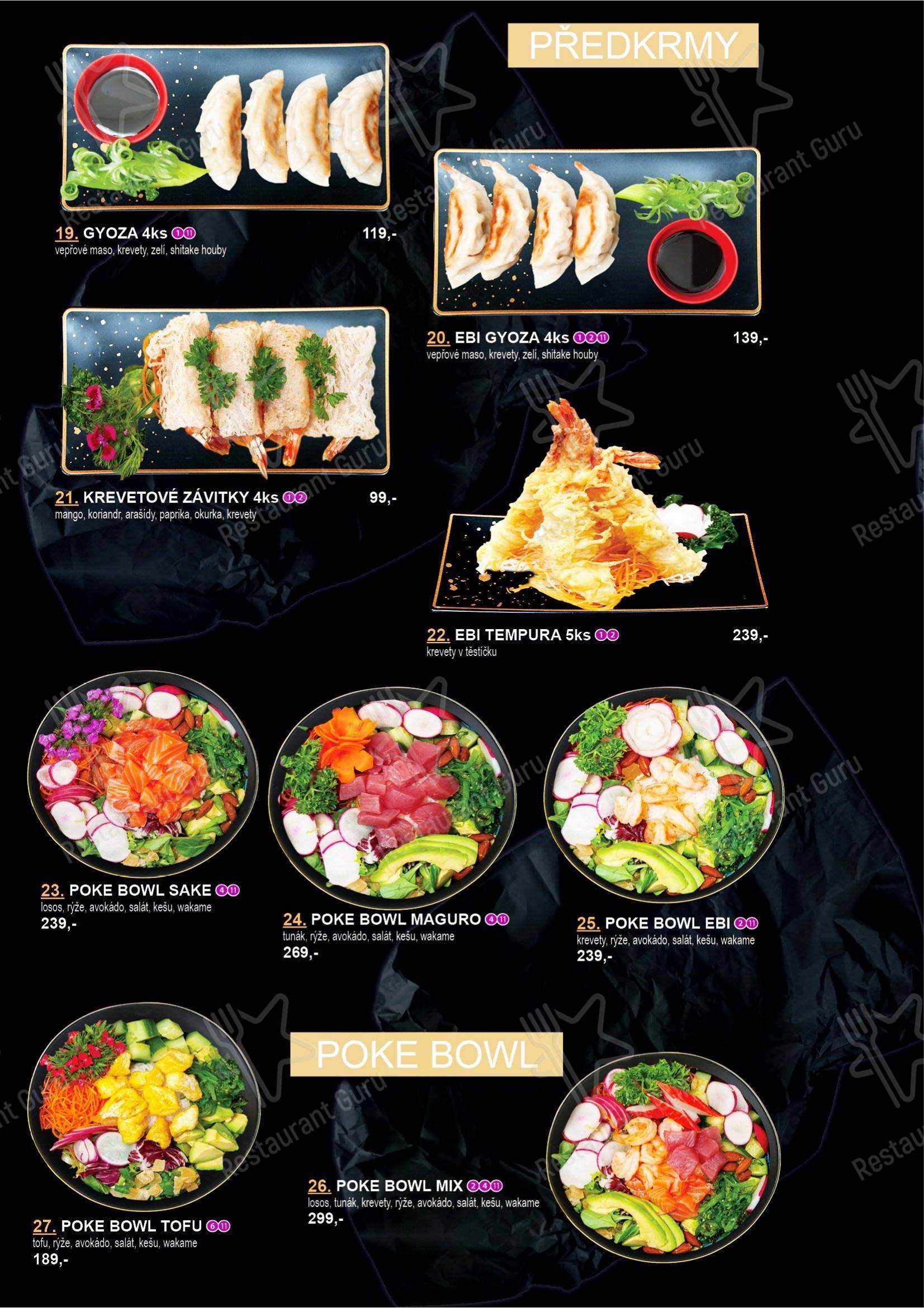 Link Kitchen в Праге - Меню