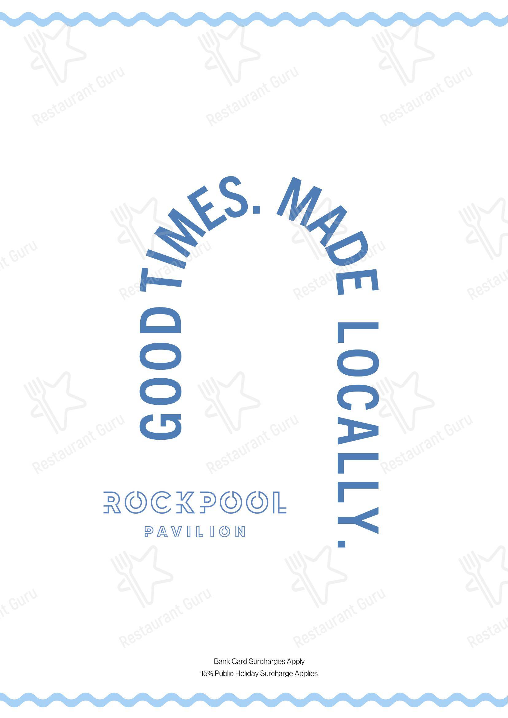 Rockpool Pavilion в Таунсвилле Сити - Меню напитков
