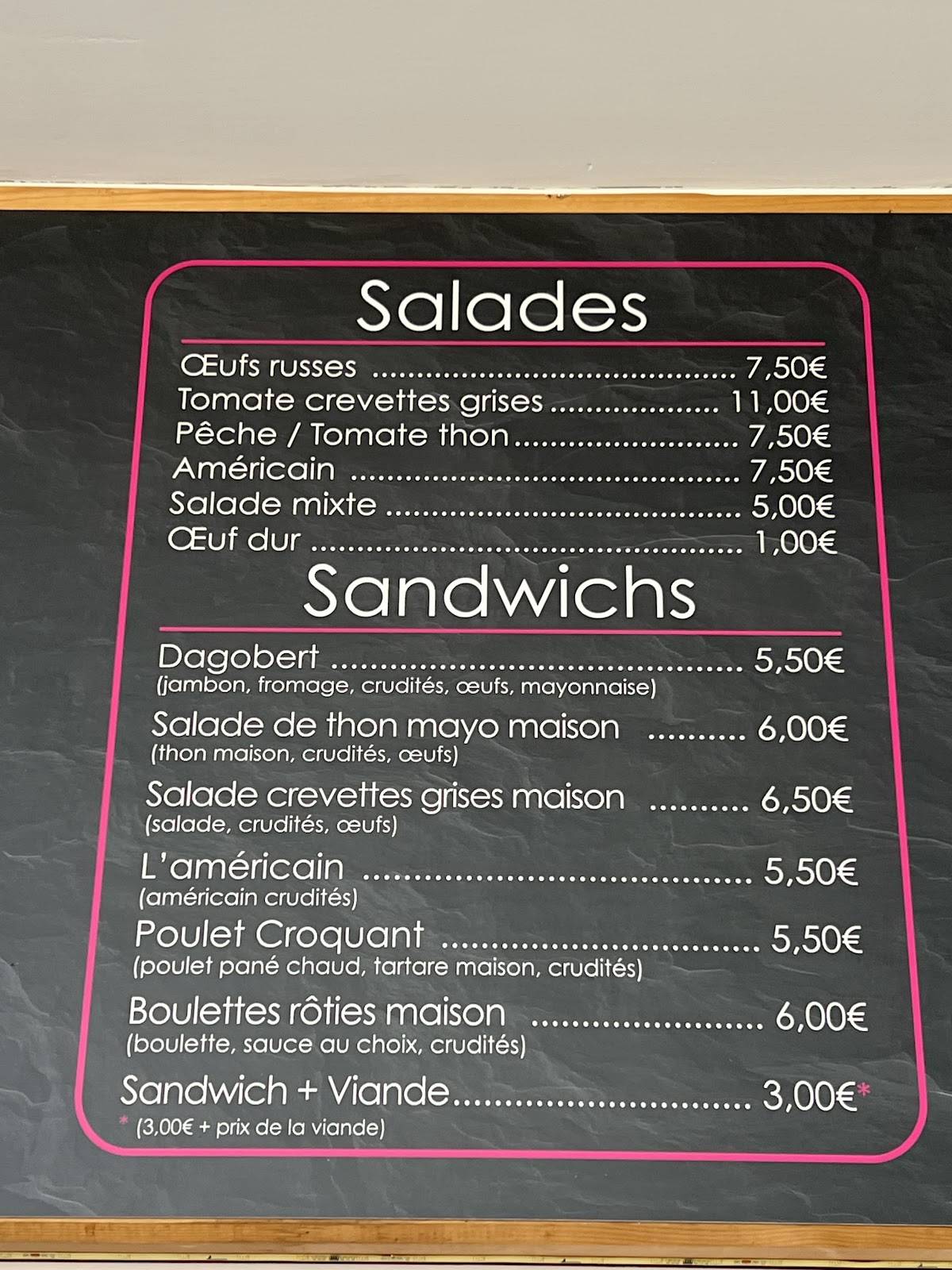 AT-Snack Theux меню